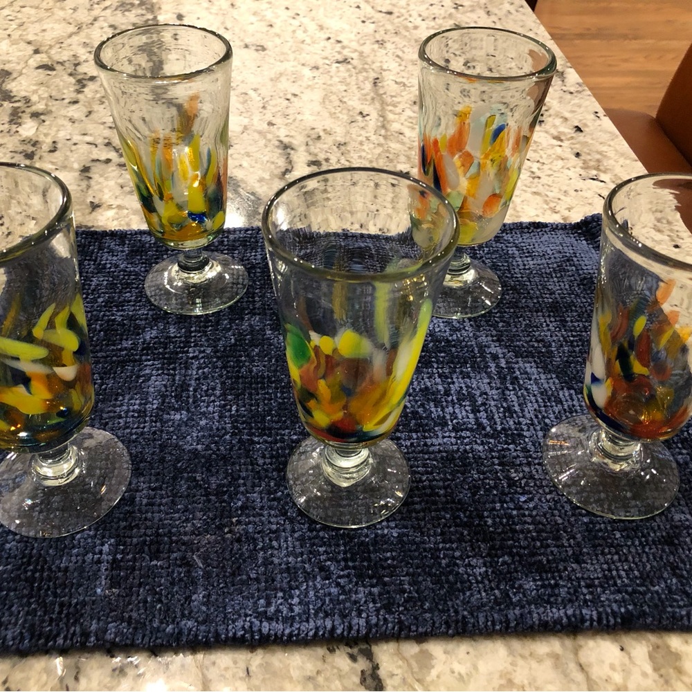 Colorful glassware